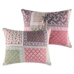 Juego de colcha Priya Vintage Boho Greenland Home Fashions GL-2511BMSQ Full Queen 3 piezas estilo bohemio vintage