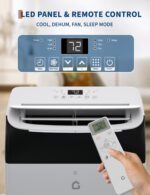 Aire acondicionado portátil 3 en 1 ExploreHorizon kxH4mnSFuEw38152B0bibAgpFir6O 12000 BTU refrigeración deshumidificador