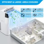Aire acondicionado portátil 3 en 1 ExploreHorizon kxH4mnSFuEw38152B0bibAgpFir6O 12000 BTU refrigeración deshumidificador