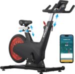 MERXENG Bicicleta estática multifunción 5 en 1 | Capacidad de 350 libras | Resistencia magnética de 32 niveles con freno