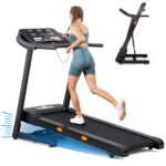 Caminadora THERUN Inclinacion Automatica 12 Niveles 0%-12% Motor 3 HP 0.5 a 9 MPH Capacidad 300 Libras Correa 43 x 16.5