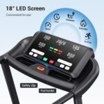 Caminadora THERUN Inclinacion Automatica 12 Niveles 0%-12% Motor 3 HP 0.5 a 9 MPH Capacidad 300 Libras Correa 43 x 16.5