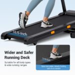 Caminadora THERUN Inclinacion Automatica 12 Niveles 0%-12% Motor 3 HP 0.5 a 9 MPH Capacidad 300 Libras Correa 43 x 16.5