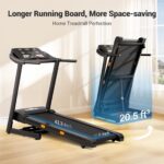 Caminadora THERUN Inclinacion Automatica 12 Niveles 0%-12% Motor 3 HP 0.5 a 9 MPH Capacidad 300 Libras Correa 43 x 16.5