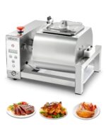 VEVOR Marinador de vaso de carne, máquina de marinar en vaso al vacío de 10 litros con rotación bidireccional automática
