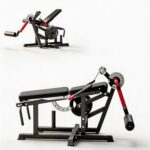 Extensión de piernas y máquina de rizos, 700 libras de extensión ajustable de piernas sentadas y máquina de flexión de p