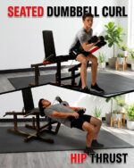 Extensión de piernas y máquina de rizos, 700 libras de extensión ajustable de piernas sentadas y máquina de flexión de p