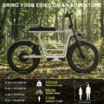 Caroma Scooter eléctrico con asiento para adultos, motor de pico de 800 W, 25 millas de largo alcance y 20 mph, suspensi