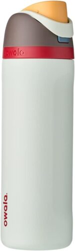 Botella de Agua Deportiva Térmica de Acero Inoxidable con Popote BlenderBottle Owala FreeSip C05179 24 Onzas Color Boney