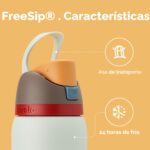 Termo Botella de Agua Deportiva BlenderBottle Owala FreeSip C05529 Acero Inoxidable con Popote 32 oz 946 ml Color Boneya