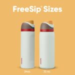 Termo Botella de Agua Deportiva BlenderBottle Owala FreeSip C05529 Acero Inoxidable con Popote 32 oz 946 ml Color Boneya