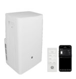 Aire acondicionado portátil inteligente GE Appliances APHS07WWF 7000 BTU 3 en 1 deshumidificador ventilador evaporación