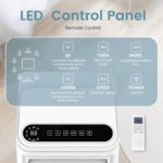 Aire acondicionado portátil Electactic NPLA3-06C/X1E 10000 BTU modos frío ventilador seco sueño temporizador 24 horas 45