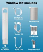 Aire acondicionado portátil Electactic NPLA3-06C/X1E 10000 BTU modos frío ventilador seco sueño temporizador 24 horas 45