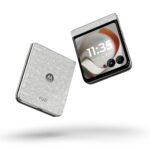 Teléfono Plegable Motorola Razr 2026 PBB70009US desbloqueado 8GB RAM 256GB cámara 50MP blanco brillante