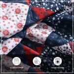 Juego de edredón king Revman International Wrangler A0013168 microfibra suave retazos reversibles diseño americano azul