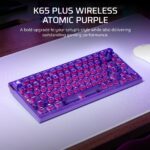 Teclado Mecánico Inalámbrico Corsair K65 Plus 75% CH-91D421E-NA interruptores lineales MLX Red v2 RGB amortiguación dobl