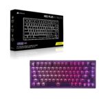 Teclado Mecánico Inalámbrico Corsair K65 Plus 75% CH-91D421E-NA interruptores lineales MLX Red v2 RGB amortiguación dobl