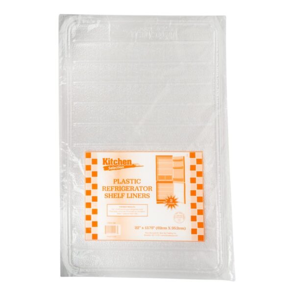 Revestimiento protector para estante de refrigerador transparente de plástico cortable 22 x 13.75 pulgadas paquete de 96