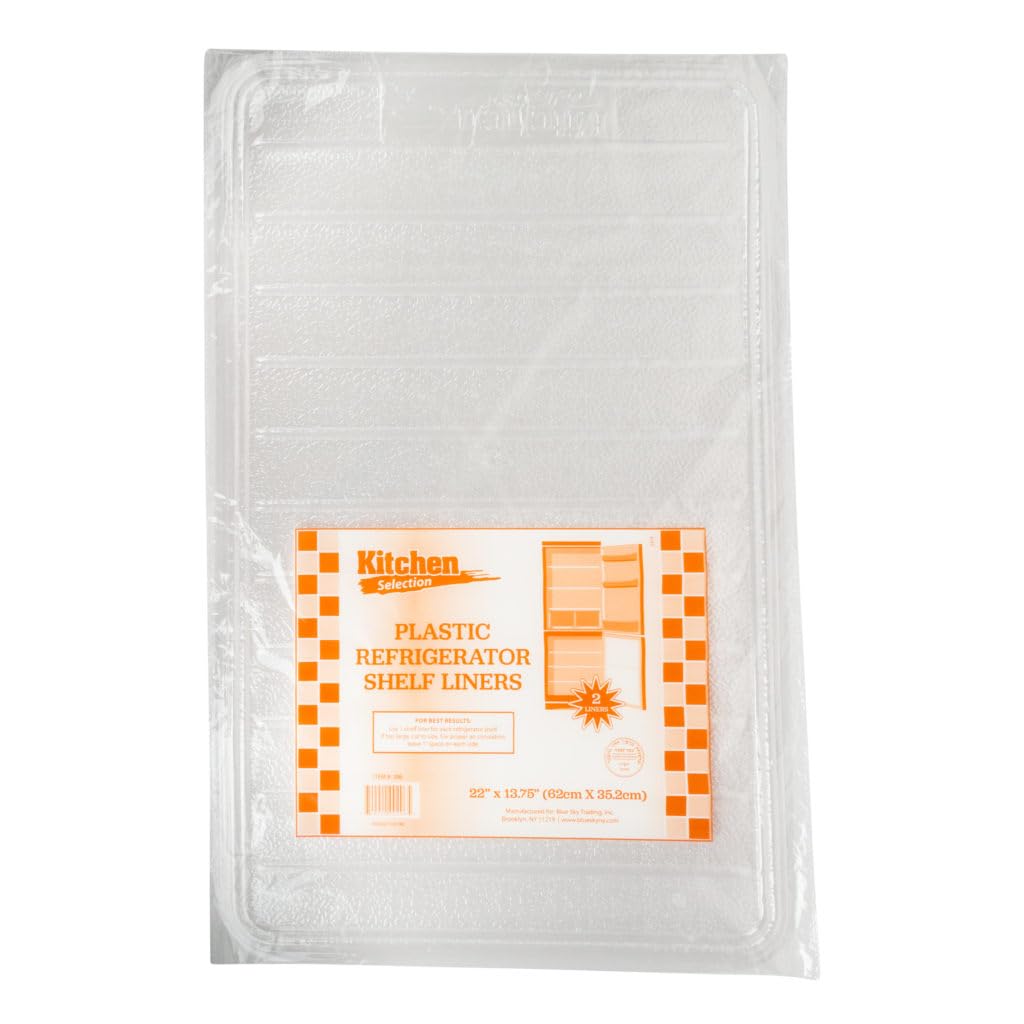Version 1.0.0 Revestimiento protector para estante de refrigerador transparente de plástico cortable 22 x 13.75 pulgadas paquete de 96