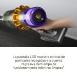 Aspiradora Inalámbrica Dyson V15 Detect Origin 490828-01 con Sensor Piezoeléctrico y Pantalla LCD, 60 Min