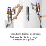 Aspiradora Inalámbrica Dyson V15 Detect Origin 490828-01 con Sensor Piezoeléctrico y Pantalla LCD, 60 Min