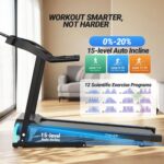 Caminadora Plegable FUNMILY Motor 4.5 HP Inclinacion Automatica 0 al 20 Porciento 12 Programas Capacidad 181 kg