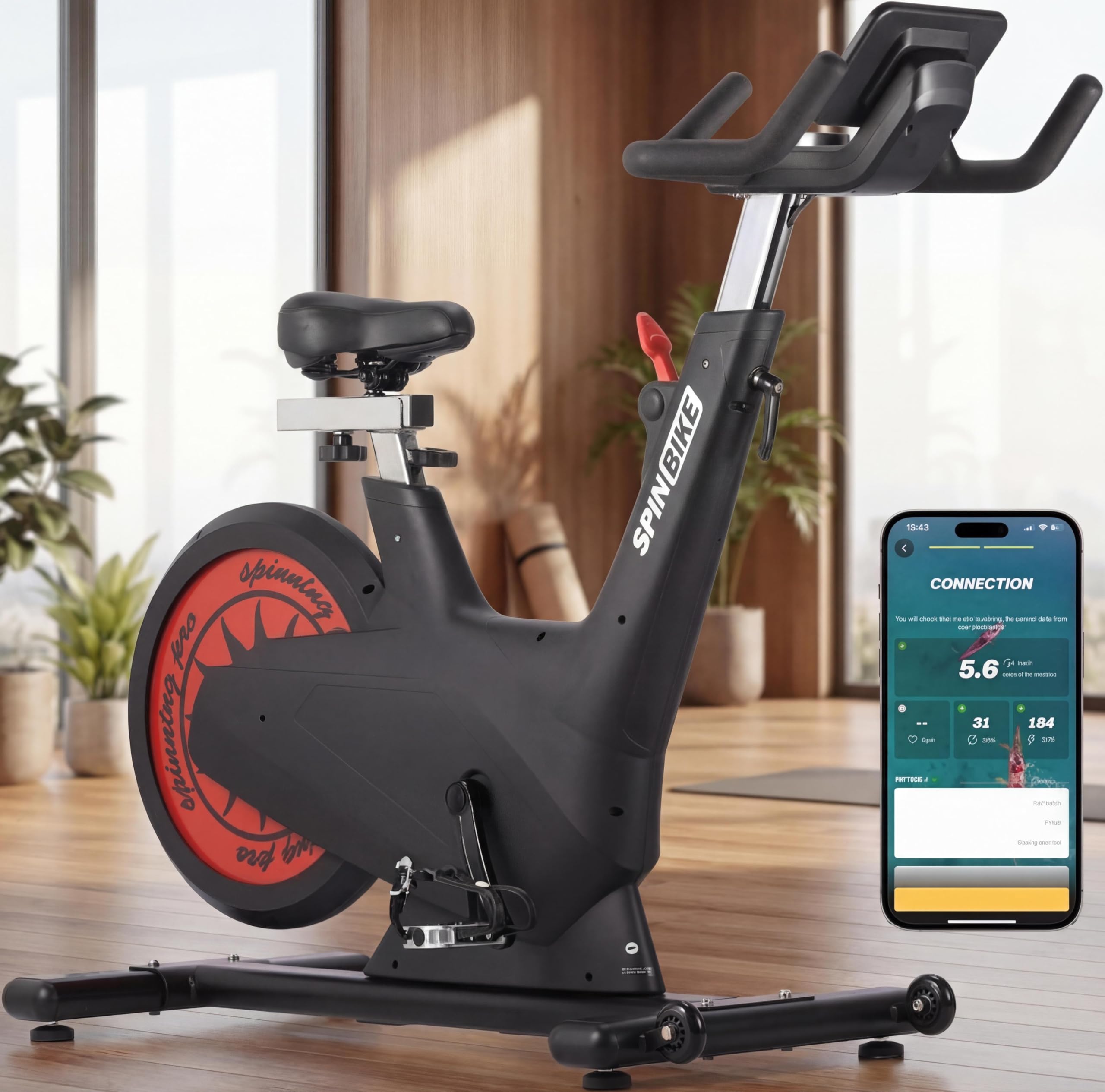 Version 1.0.0 Bicicleta Estática Magnética SierraSquad ZQrd38152qbr4gzEvedNRwHRNi8Z 32 Niveles Resistencia Pantalla LCD Sensores de Pu