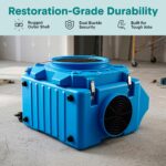 Purificador de aire comercial SereneLife SLAIRSCRBBL filtracion HEPA 3 etapas MERV-10 eliminador de polvo y olores con f