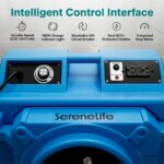 Purificador de aire comercial SereneLife SLAIRSCRBBL filtracion HEPA 3 etapas MERV-10 eliminador de polvo y olores con f
