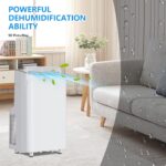 Aire Acondicionado Portátil PeacefulHues WYH-14K-White-A020H 14000 BTU 3 en 1 Deshumidificador 350 ft²