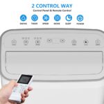 Aire Acondicionado Portátil PeacefulHues WYH-14K-White-A020H 14000 BTU 3 en 1 Deshumidificador 350 ft²