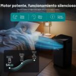 Aire acondicionado portátil SereneLife SLPAC182B.5 8000 BTU deshumidificador ventilador 800W bajo consumo con ruedas y c