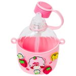 Botella para agua de plástico Rosita Fresita Strawberry Shortcake Silver Buffalo SBK978ST 22.5 onzas con correa y dijes
