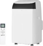 Aire acondicionado portatil GarveeHome 14000 BTU 3 en 1 enfriador ventilador y deshumidificador con control remoto para