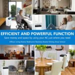 Aire acondicionado portatil GarveeHome 14000 BTU 3 en 1 enfriador ventilador y deshumidificador con control remoto para