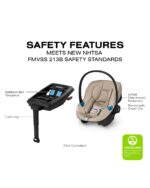 Aton G2 Infant Car Seat with Load Leg Base - Almond Beige