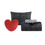 Juego de edredón microfibra Betsey Johnson Revman International A0014194 5 piezas reversible todas las estaciones Queen