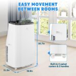 Aire acondicionado portátil 4 en 1 ActiveTrail 14000 BTU calefacción refrigeración deshumidificador ventilador control r
