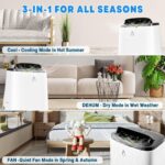 Aire acondicionado portátil 4 en 1 ActiveTrail 14000 BTU calefacción refrigeración deshumidificador ventilador control r