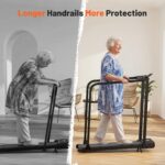 Caminadora Compacta FUNMILY con Pasamanos Largos Inclinacion Control Remoto y Pantalla LED para Adultos Mayores