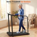 Caminadora Compacta FUNMILY con Pasamanos Largos Inclinacion Control Remoto y Pantalla LED para Adultos Mayores