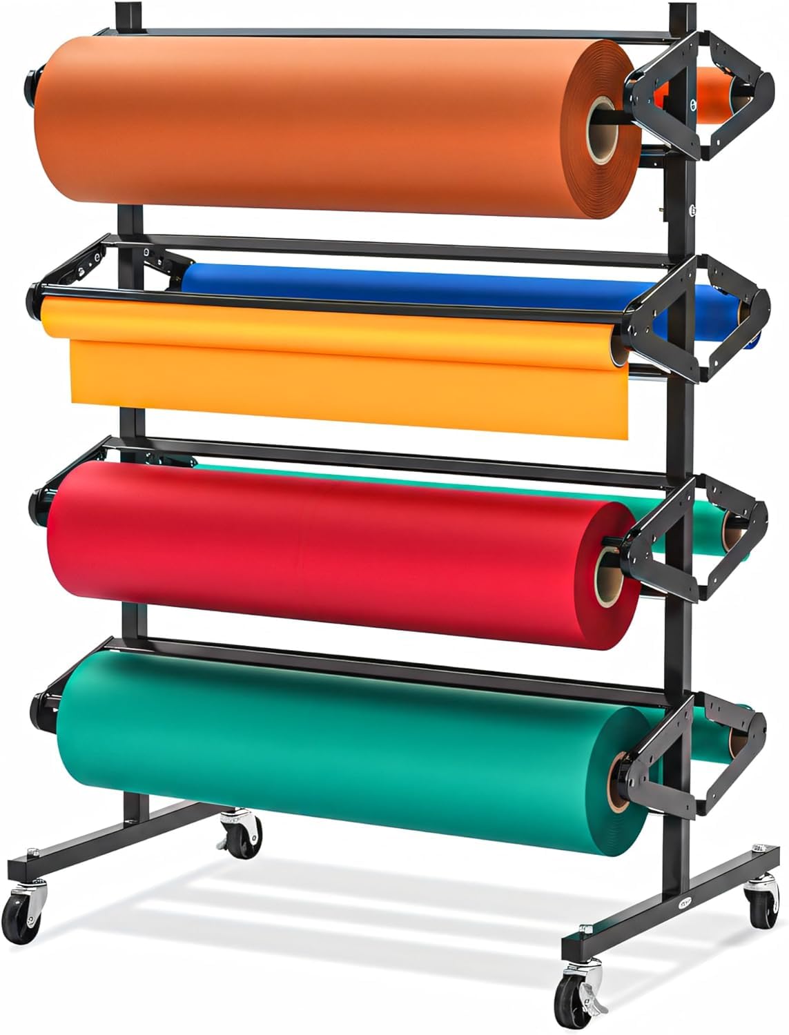 Version 1.0.0 Soporte y cortador de papel 8 rollos AdirOffice ADIKI300-02 dispensador manualidades y carnicero hoja cerámica borde den