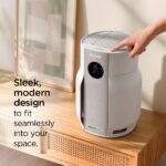 Purificador de Aire Inteligente Shark BreatheClear HP162 HEPA filtro sin cambio hasta 6 años color paloma para polvo cas