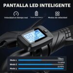 Caroma Peak - Patinete eléctrico de 1200 W con asiento, motocicleta eléctrica de 16 pulgadas con neumáticos gruesos, ran