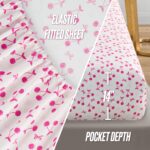 Juego de ropa de cama en bolsa Juicy Couture YMF Carpets Inc. AO010202 reversible 8 piezas King rosa intenso rosa claro