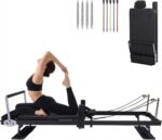 Máquina reformadora de pilates para el hogar, 91 "plegable Pilates Reformer con modos alto y bajo, equipo de pilates ref