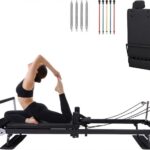Máquina reformadora de pilates para el hogar, 91 "plegable Pilates Reformer con modos alto y bajo, equipo de pilates ref
