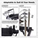 Máquina reformadora de pilates para el hogar, 91 "plegable Pilates Reformer con modos alto y bajo, equipo de pilates ref