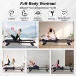 Máquina reformadora de pilates para el hogar, 91 "plegable Pilates Reformer con modos alto y bajo, equipo de pilates ref